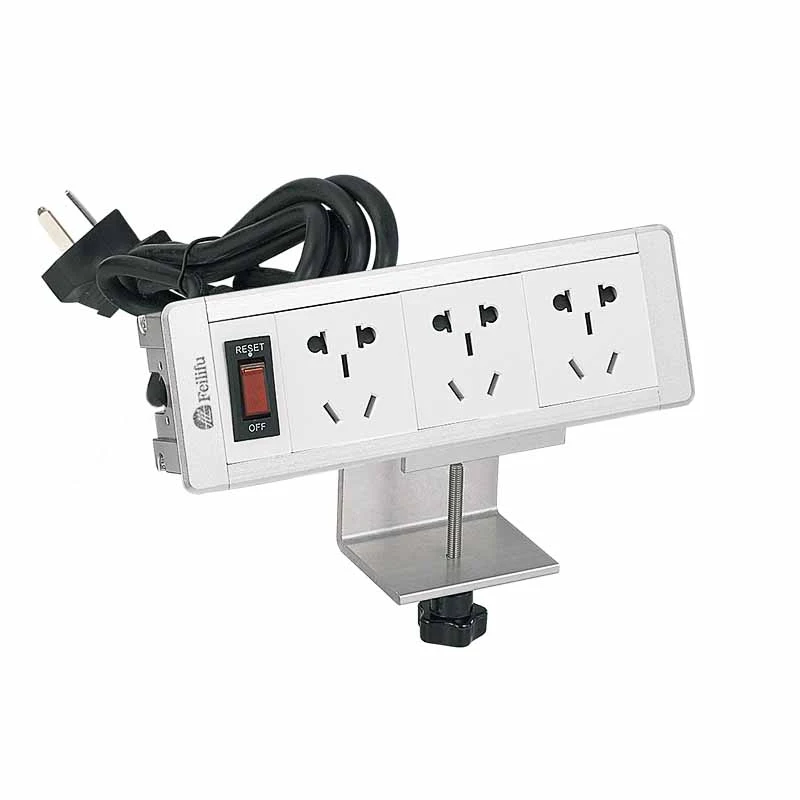 I-Sumovable Clamp Mount Table Power Strip Socket ene-Bracket